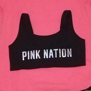 NWOT Pink Nation Sports Bra